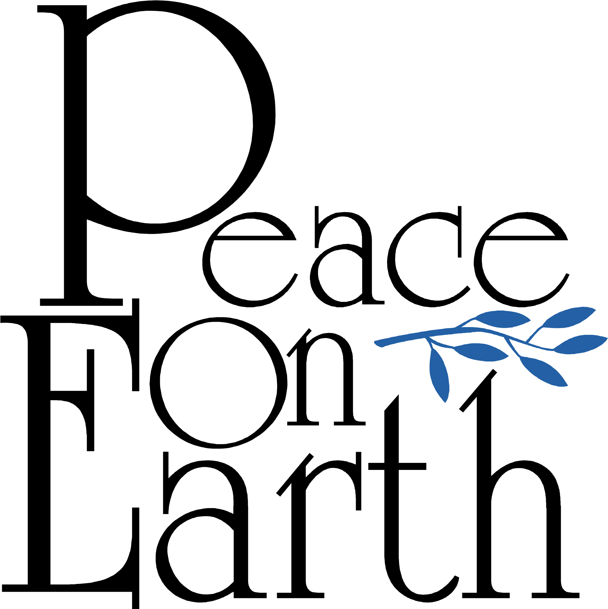 Peace On Earth Logo Png Transparent - Peace On Earth Goodwill To All (2400x2400)