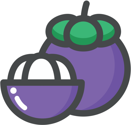 Mangosteen, Fruit, Garcinia, Healthy, Food Icon - Mangosteen Icon (512x512)