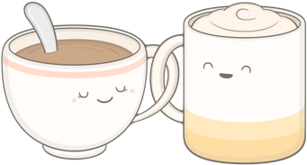 Cute Living Messages Sticker-2 - Coffee - Coffee Tea Everything Is Fine By Me T Shirt (408x408)
