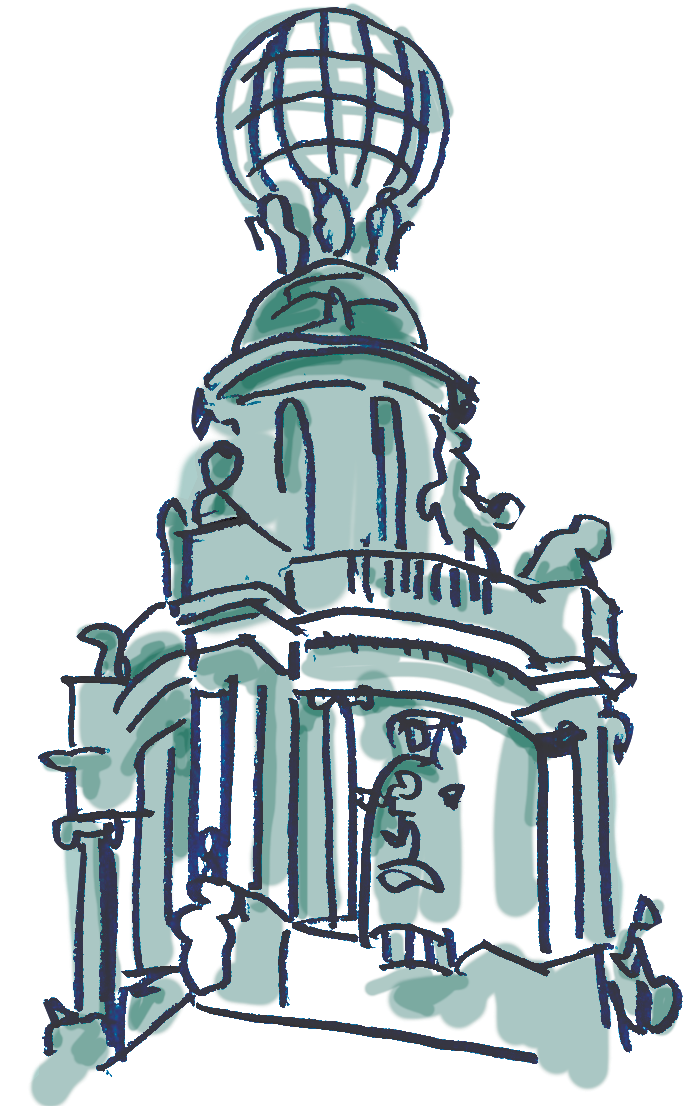 Exit Trafalgar Square On The Right Hand Side And Head - Illustration (738x1123)