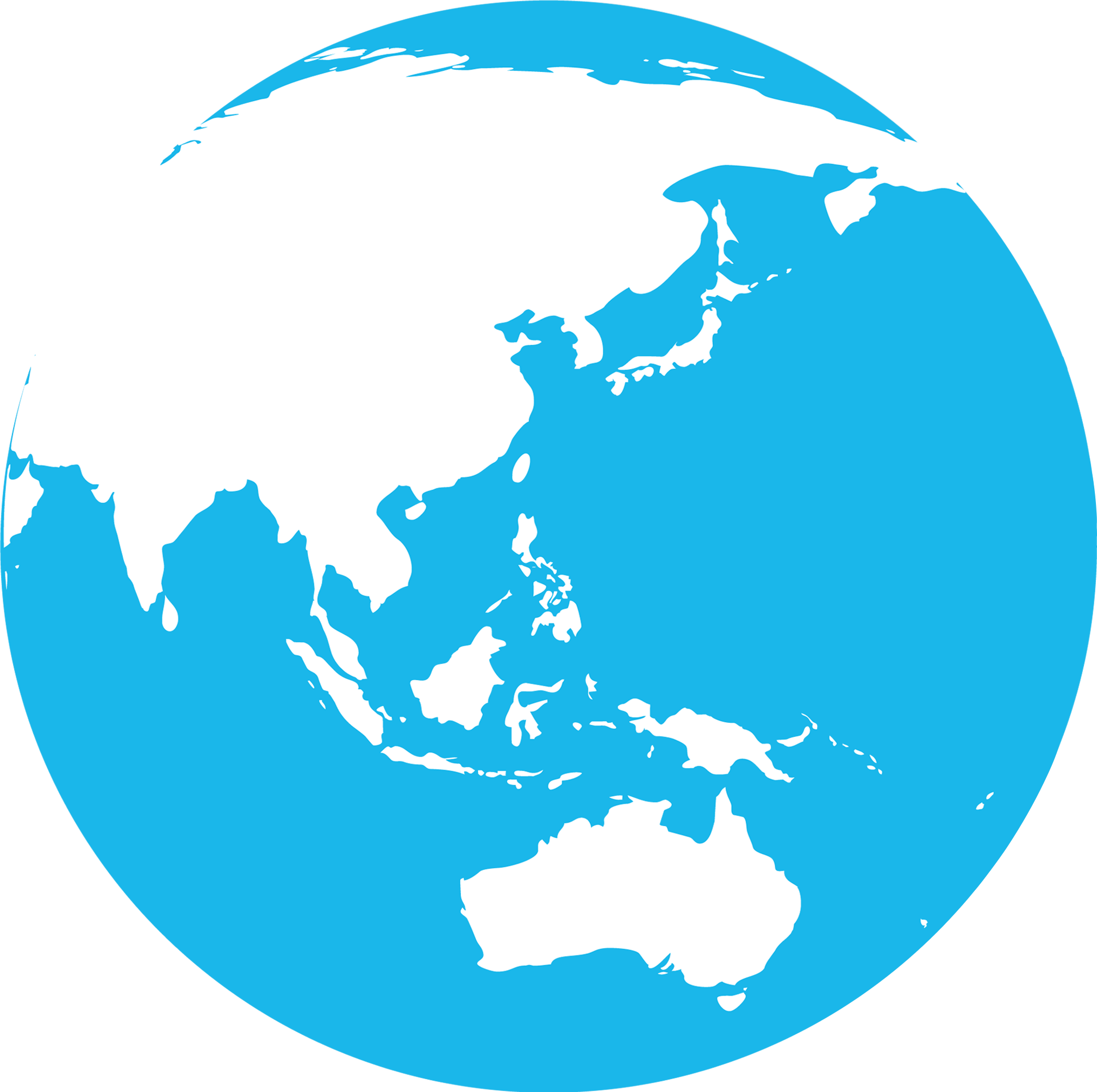 Middle East Asia Globe Blue Marble Showing The Eps - Hari Sumpah Pemuda 2015 (2018x2008)