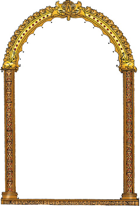 Corner Swirl Designs Clip Art Download - Arch (480x709)