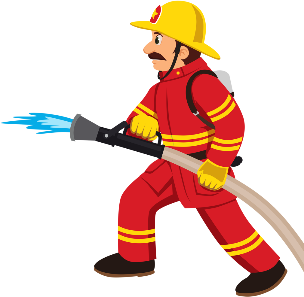 Clipart Image Of A - Fireman Clipart (1024x1018)