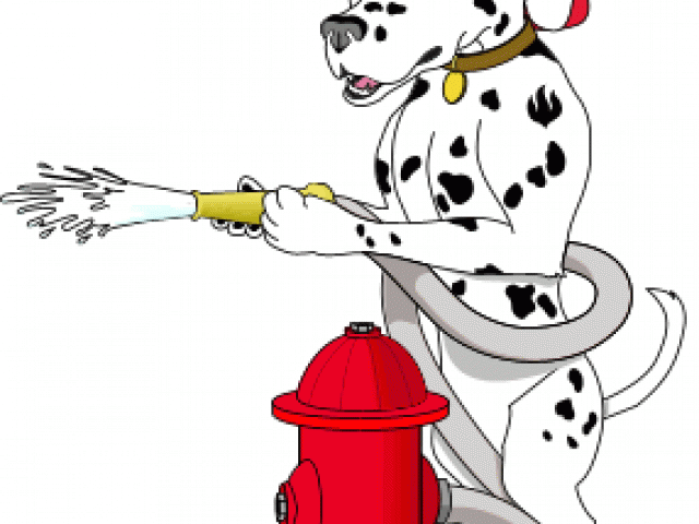 Firefighter Clipart Dog - Fire Safety Clip Art (640x480)