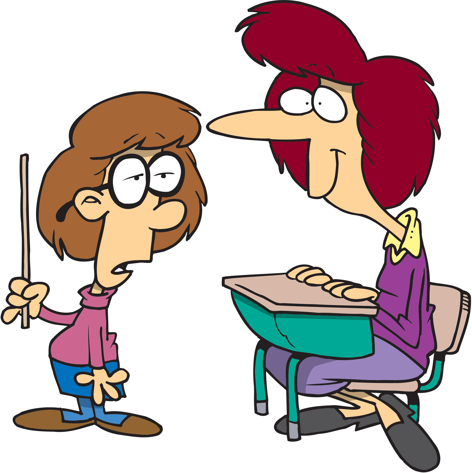 Teacher Helping Student Clipart Clipart Suggest Ploc - Student As Teacher Cartoon (2000x2006)