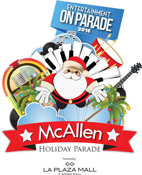 Pin Christmas Parade Clipart - Mcallen (600x760)