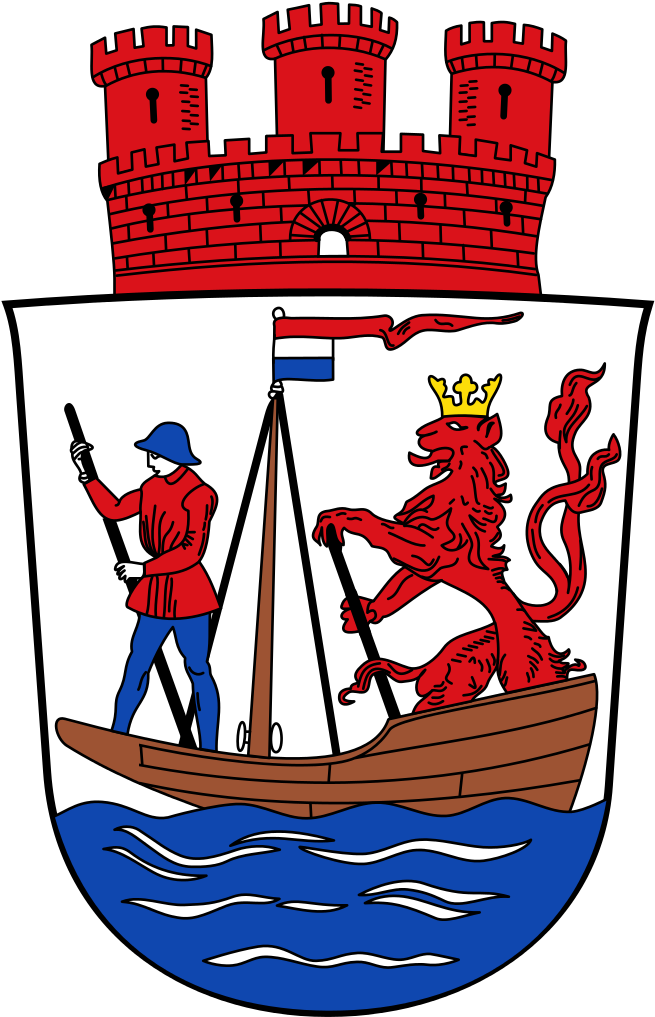 Deu Muelheim Am Rhein Coa - Köln Mülheim Fahne (658x1024)
