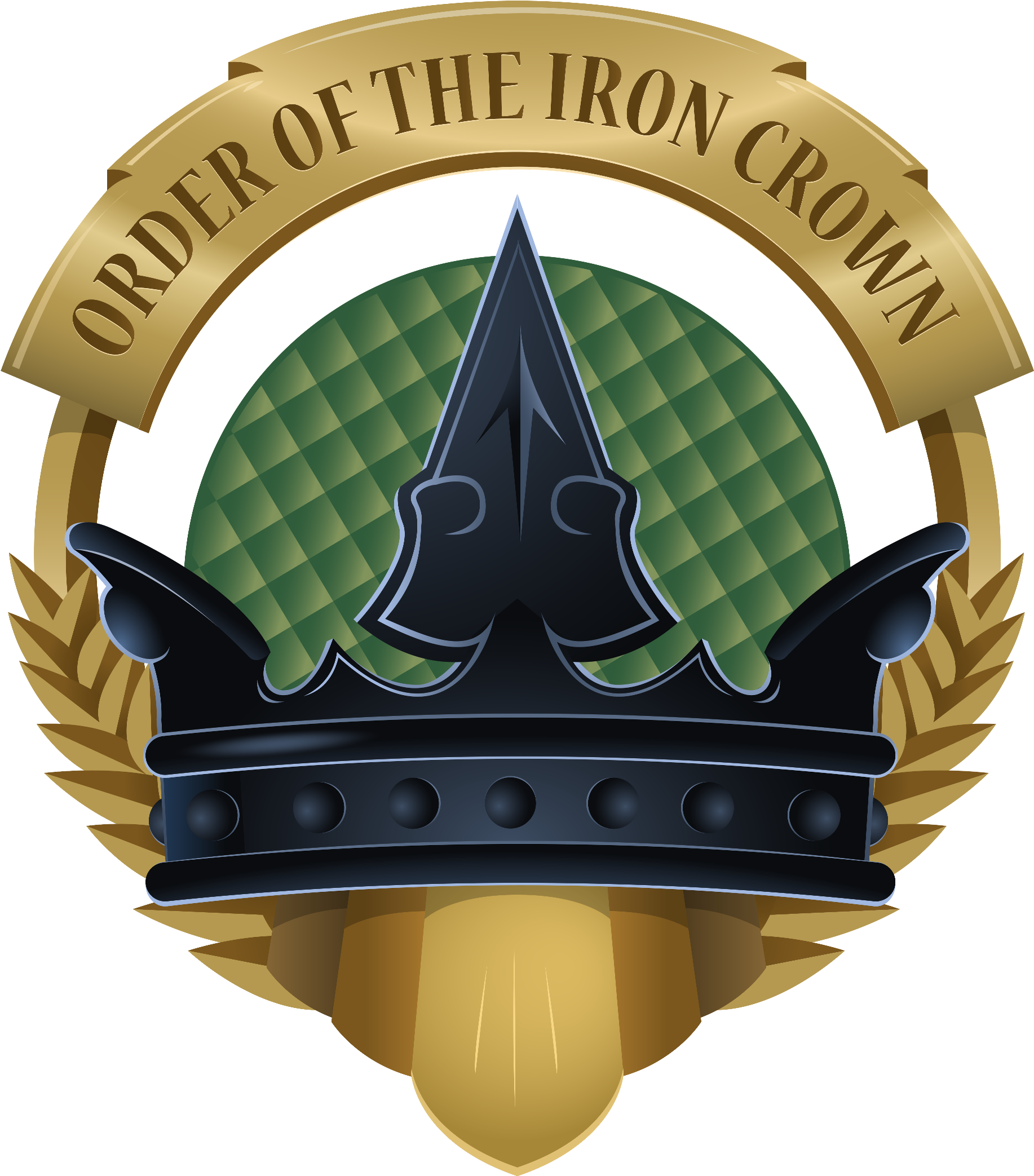 Iron Crown Clipart - Label (1853x2179)