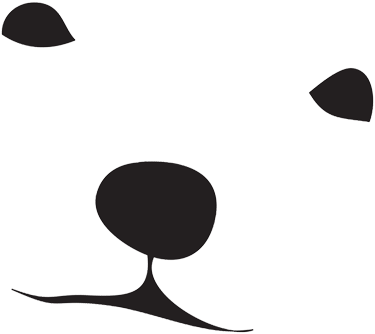 Pin Polar Bear Face Clipart - Polar Bear Face Png (375x334)