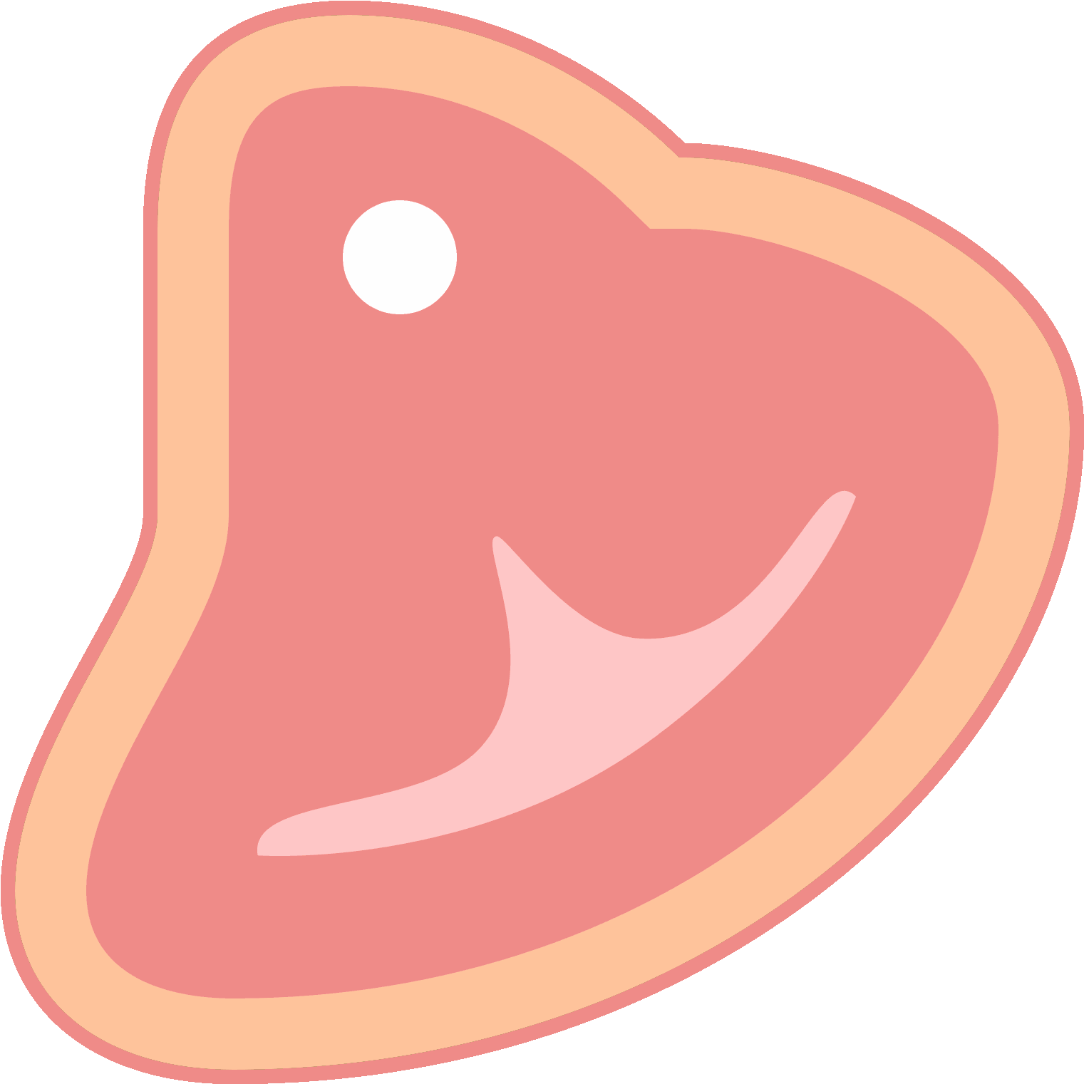 This Is An Icon Representing A Steak - Bűnök És Szerelmek (1600x1600)