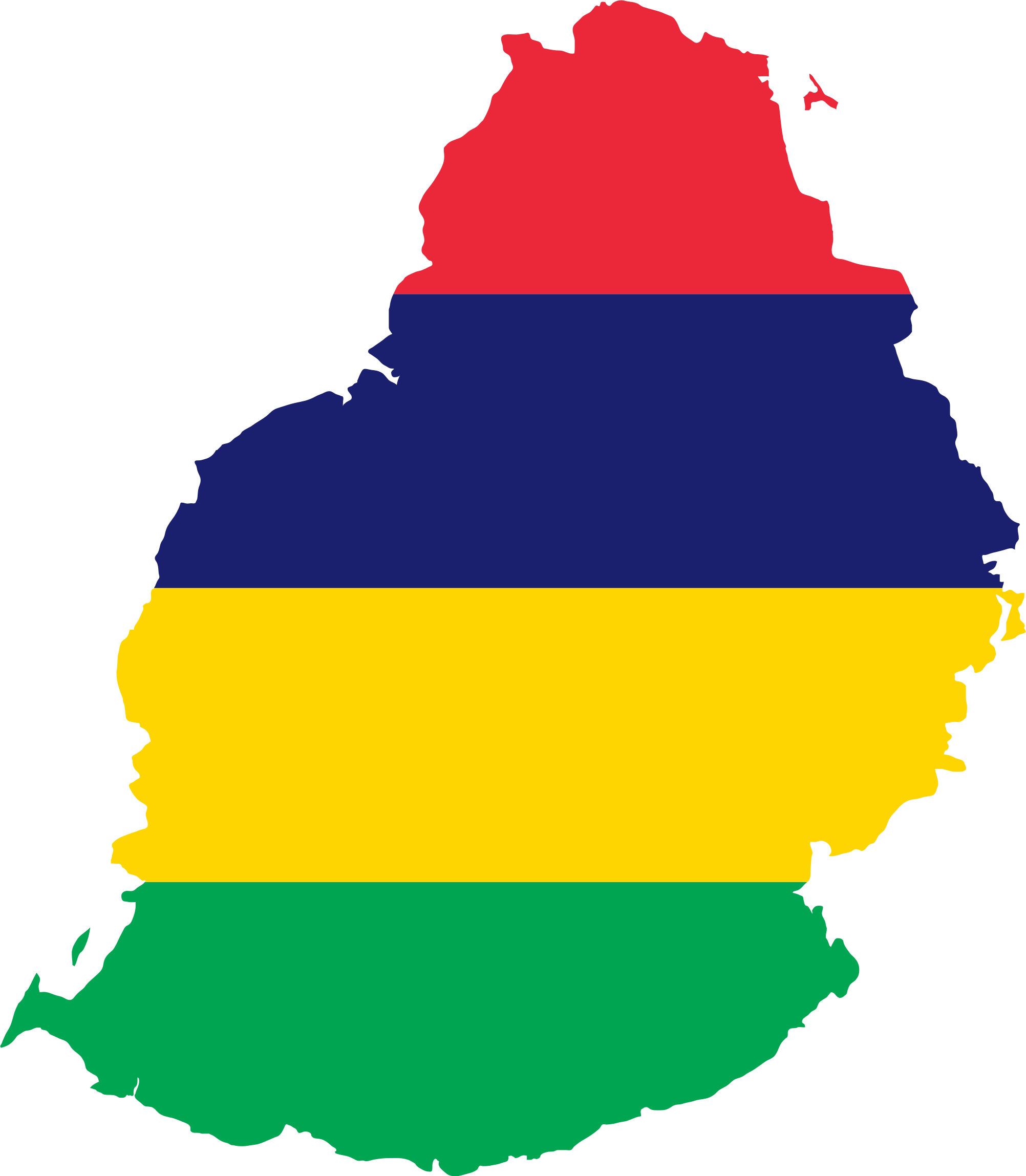 Printable Mauritius Flag Meaning With Map Ufvjep - Mauritius Flag Map (2004x2297)
