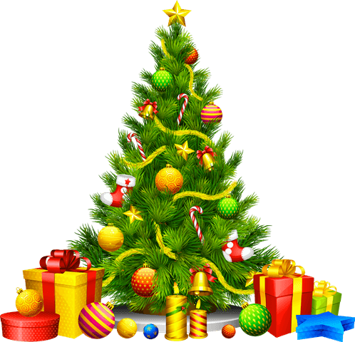 Christmas Clipart Borders, Image, Pictures - Christmas Tree Images Clip Art (498x480)