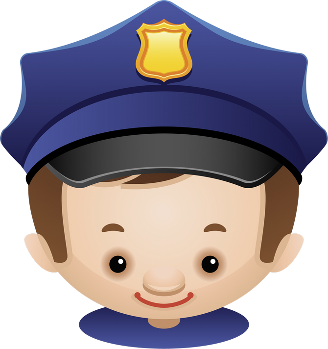 Preskúmajte Clip Art, Polícia A Ďalšie Námety - Rostos Community Workers Clipart (670x712)