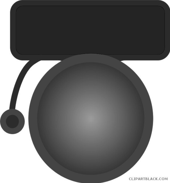 School Bell Tools Free Black White Clipart Images Clipartblack - Clip Art (598x641)