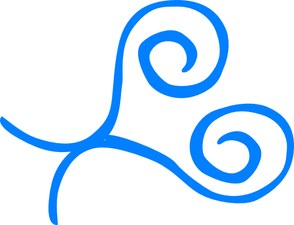 Blue Swirl Frame Top Right Corner Svg Clip Arts Download - Clip Art (600x460)