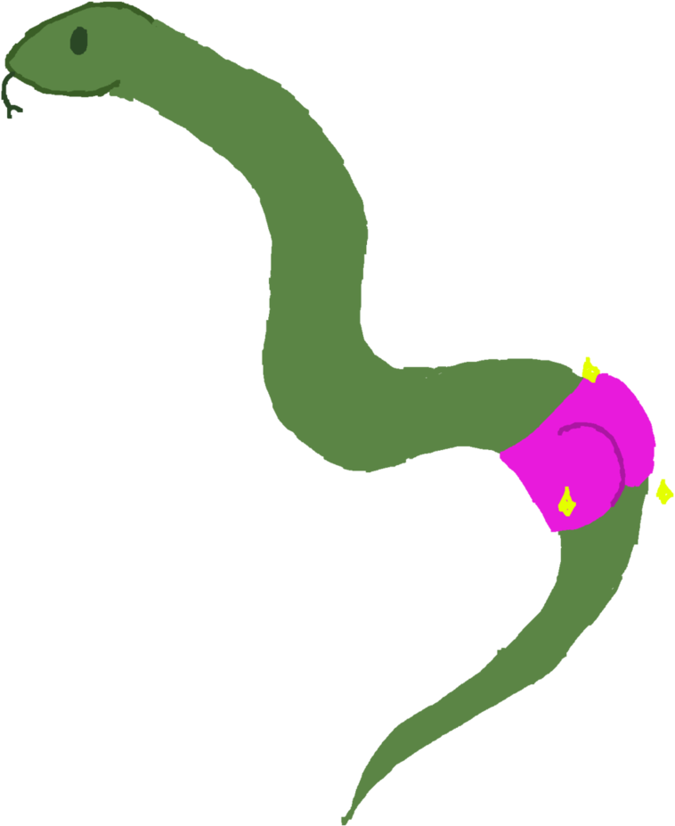 Snake Booty By Lostneedhelp - Snake With A Booty (829x963)