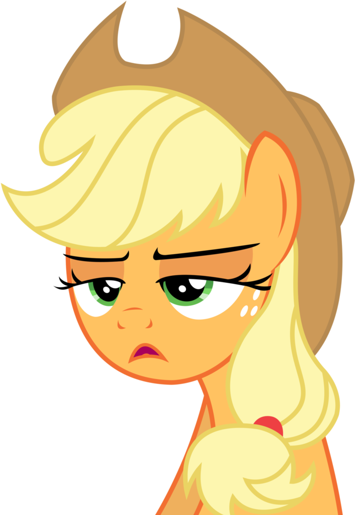 I'll Be Blunt With Ya, Sugarcube By Sketchmcreations - Mlp Applejack Vector Not Amused (762x1049)