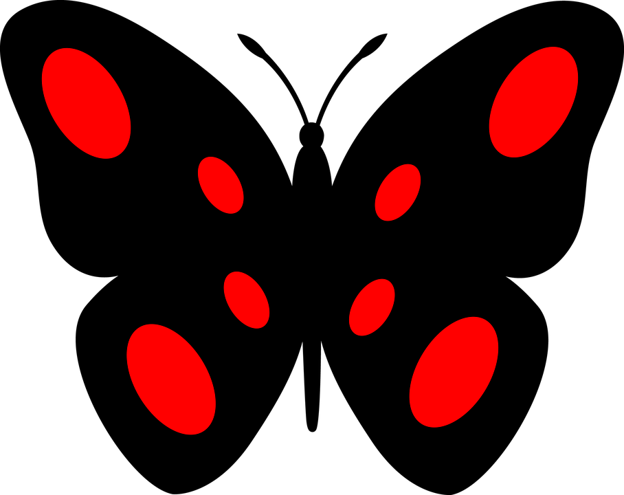 Real Butterfly Cliparts 27, Buy Clip Art - Silhouette Of A Butterfly (908x720)