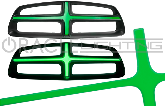 2011-2014 Dodge Charger Oracle Illuminated Grill Crosshairs - Cross (560x373)