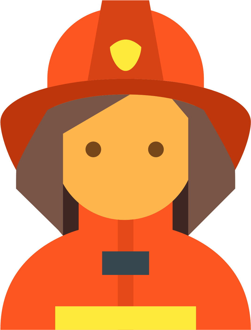 Fireman Female Icon - Firefighter Icon (1600x1600)