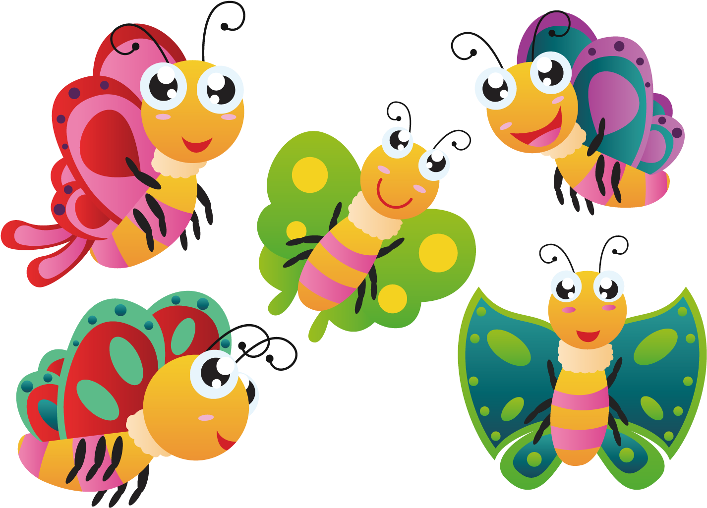 Butterfly Cartoon Download Clip Art - Cartoon Images Of Butterfly (1500x1501)