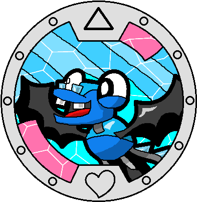 Yo-kai Watch Flurr Medal - Cartoon (405x435)