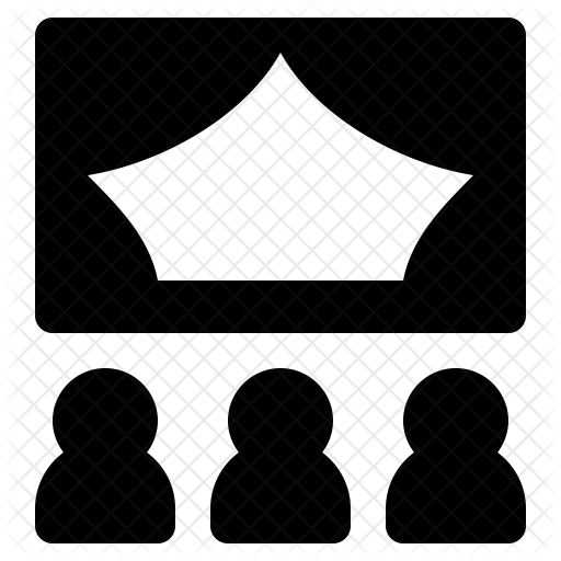Watching Movie Icon - Movie Theater (512x512)