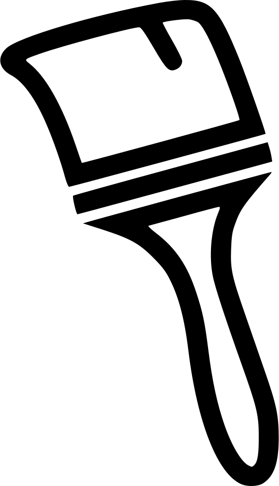 Thick Paint Brush Comments - Paintbrush (562x980)