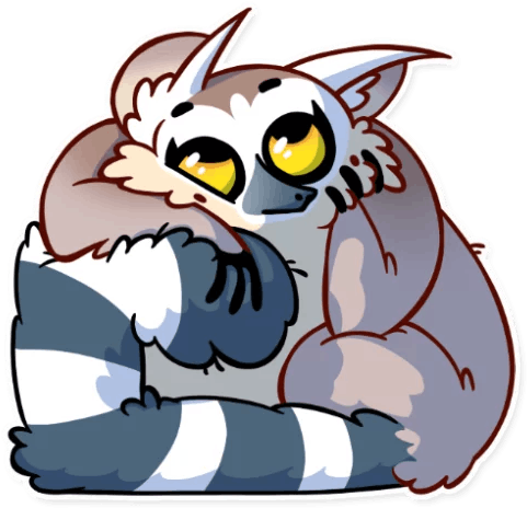 Lemur Telegram Sticker Dog Clip Art - Telegram Messenger Llp (512x512)
