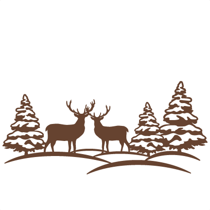 36, Deer In The Woods - Scalable Vector Graphics (1024x1024)