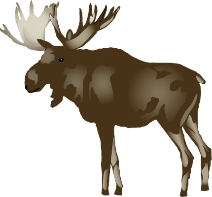 Moose Svg - Reindeer (430x400)