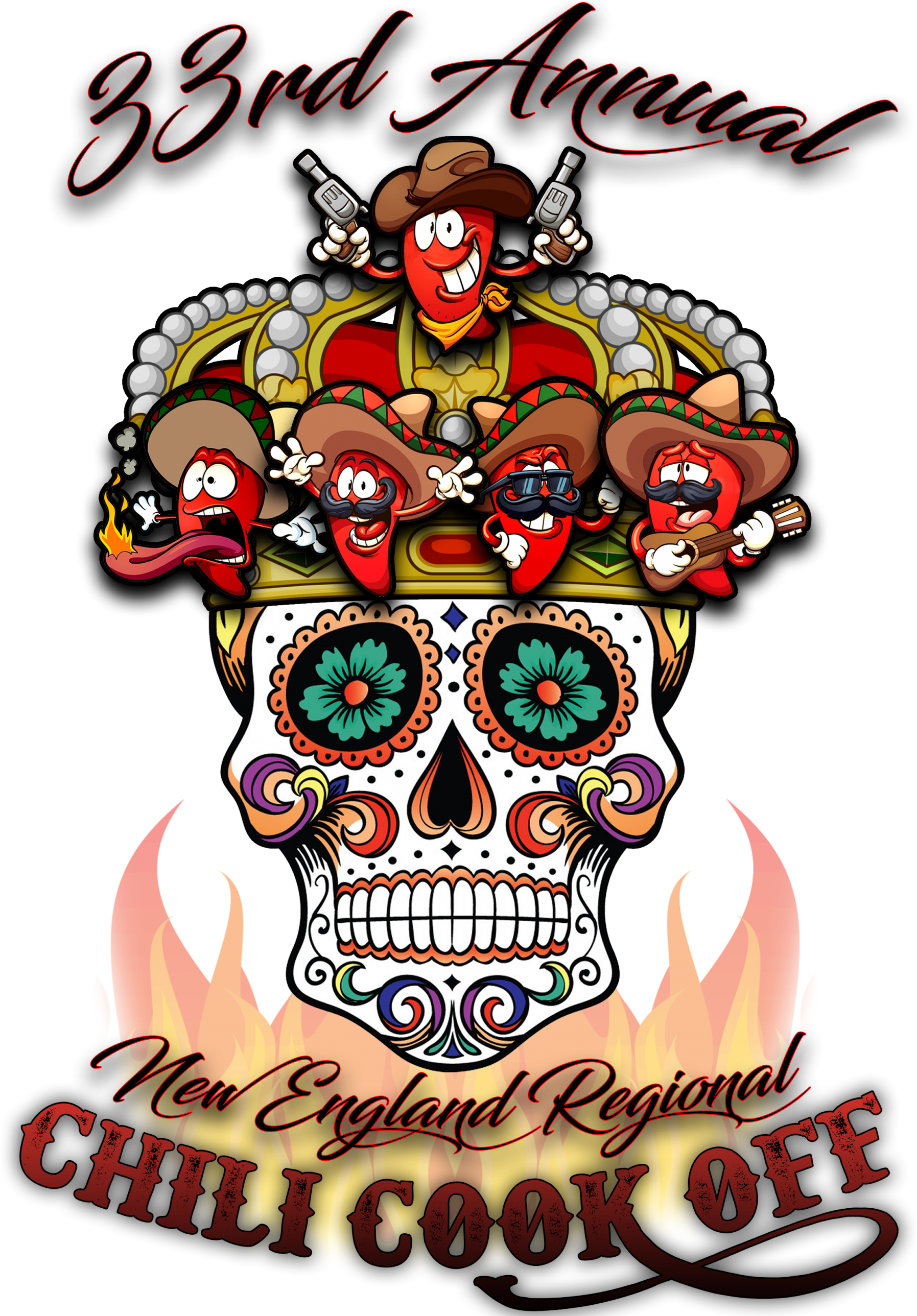 Chilict New England Regional Chili Cook Off Rh Chilict - Sugar Skull Sugar Skull Sugar Skull Journal (2000x2576)