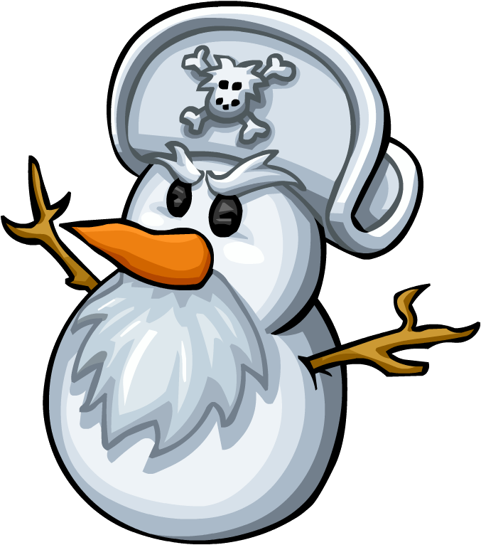 Rockhopper Snowman - Png - Imagenes Graciosas De Club Penguin (677x766)