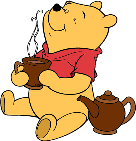 Winnie The Pooh Cliparts - Best Part Of Waking Up Is Coffee (450x472)