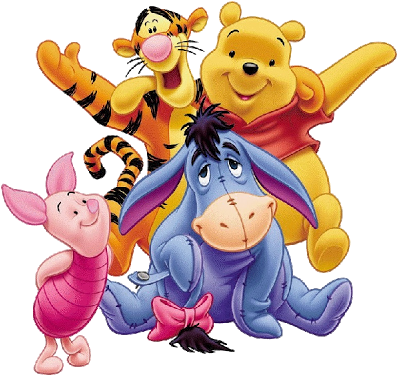 Winnie The Pooh Cartoon Clip - Winnie Pooh And Friends (400x400)