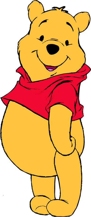 Pooh Clipart - Winnie The Pooh Cartoon (387x916)