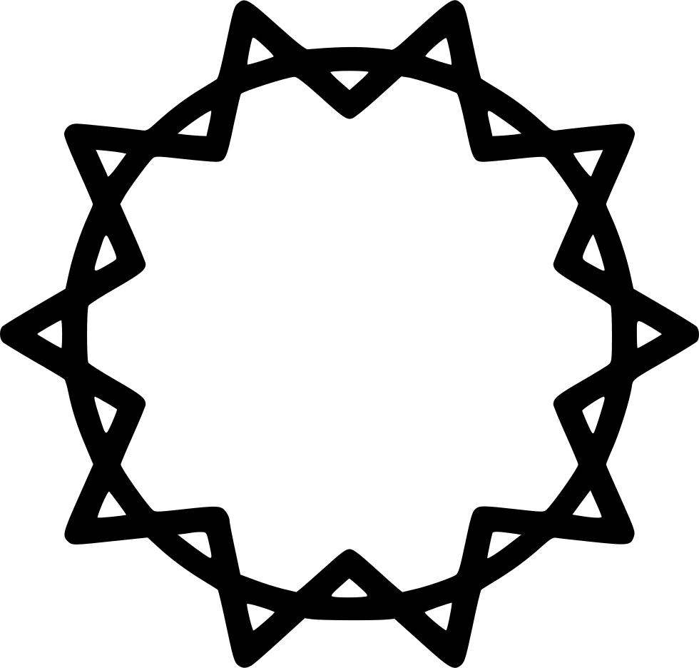 Christian Circle Crown Jesus Shape Thorn Comments - Playful Icons (980x936)