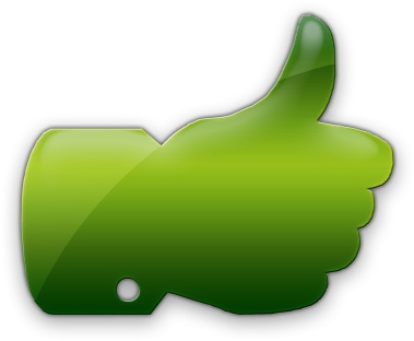 Green Jelly Icon Business Thumbs Up Clipart - Illustration (420x420)