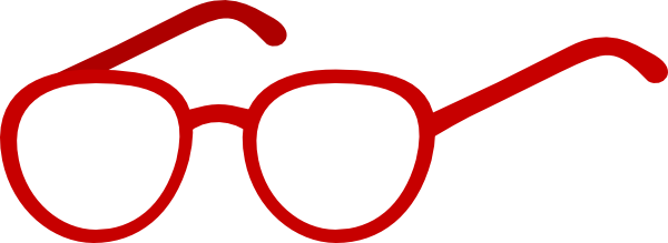 Eyeglasses Clip Art Free Clipart Images - Red Glasses Clipart (600x219)