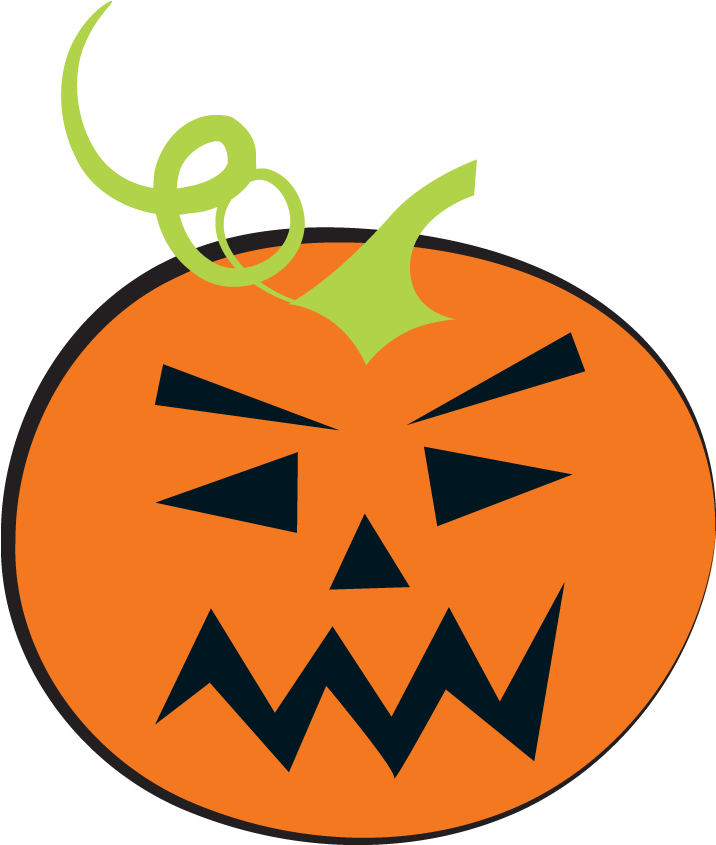 Cute Halloween Pumpkins Clipart - Jack-o'-lantern (900x900)