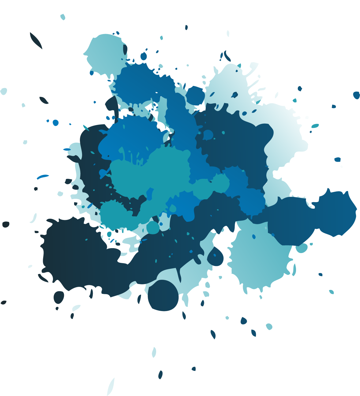 Splatter Clipart Png Image 08 - Blue Paint Splatter Png (1176x1291)