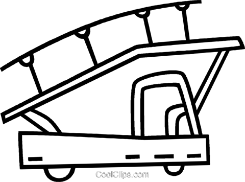 Airport Truck With Stairs Royalty Free Vector Clip - Clip Art (480x356)