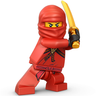 Ninja Ninjago Red Clipart - Lego Ninjago Kai (472x443)