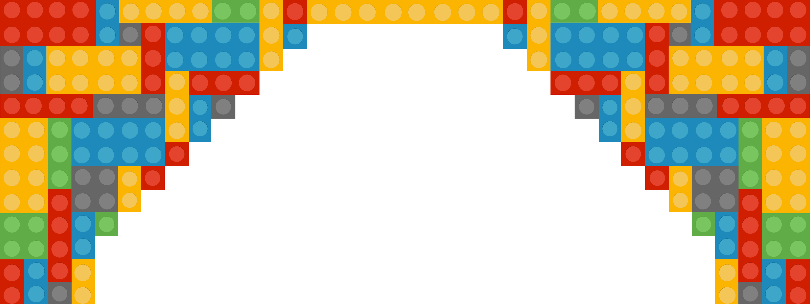 Floral - Lego Border Png (3200x1200)