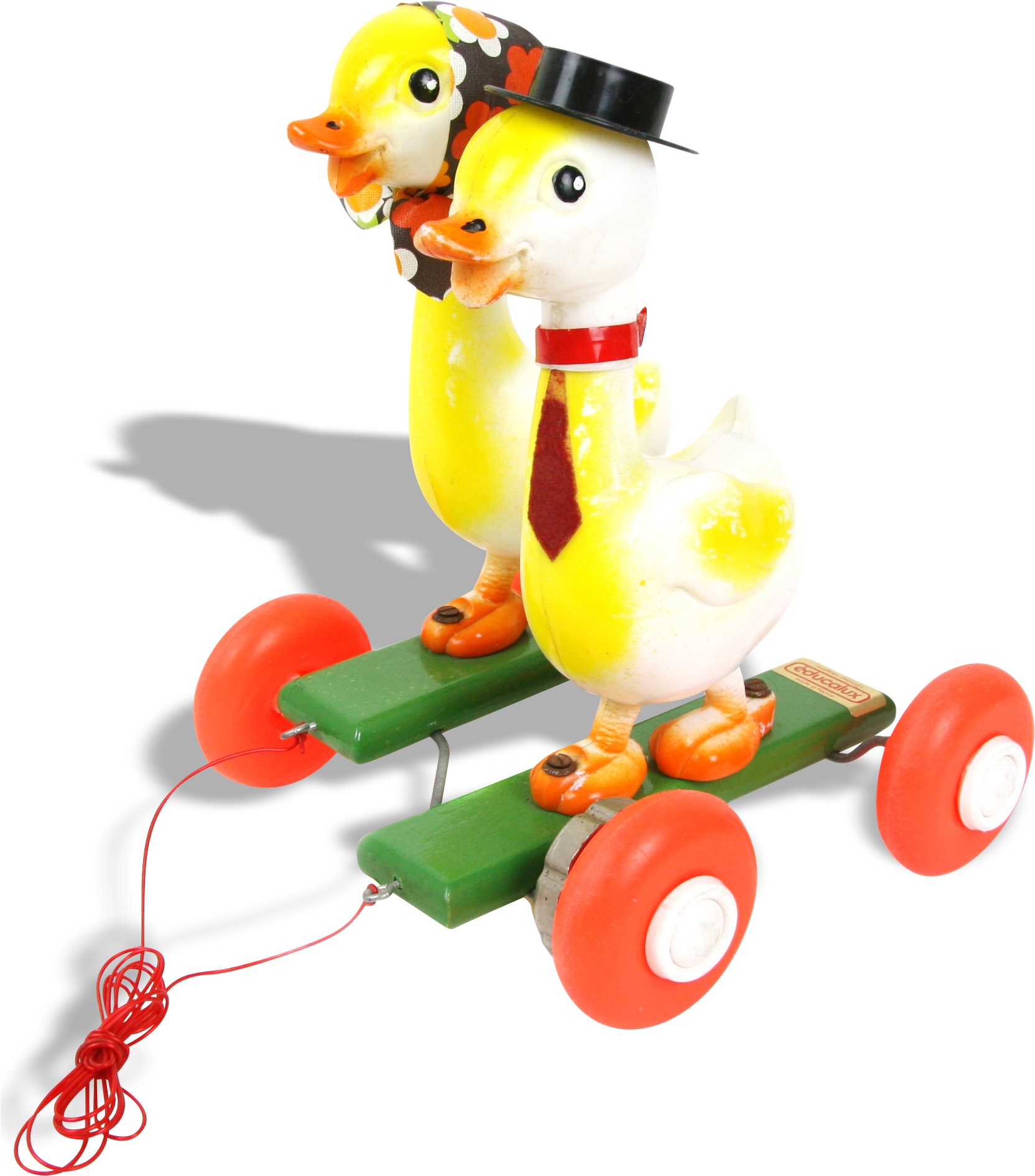 Jouet À Tirer Avec Couple De Canards Educalux - Push & Pull Toy (1674x1958)