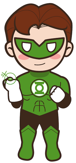 Green Lantern - Cartoon (419x640)