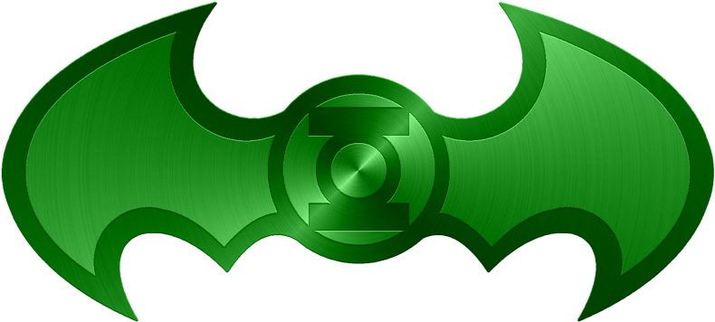 Green Lantern Batman Batarang By Kalel7 - Batman Green Lantern Symbol (800x391)