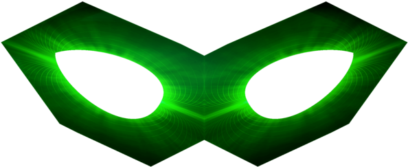 Kalel7 12 0 Greeen Lantern Eye Mask 2 By Kalel7 - Green Lantern Mask Png (600x277)