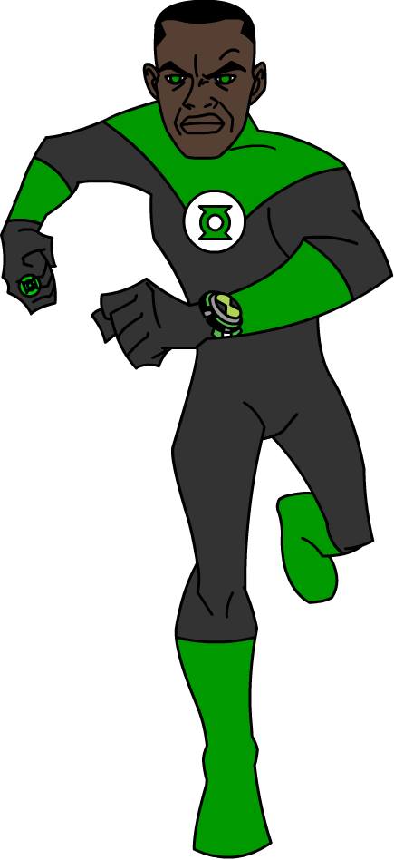 Green Lantern By Gigazarak - Cartoon (435x948)