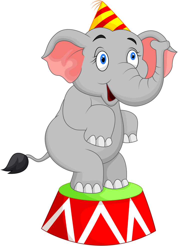 Carnival ~ Circus - Circus Elephant Clipart (751x1024)